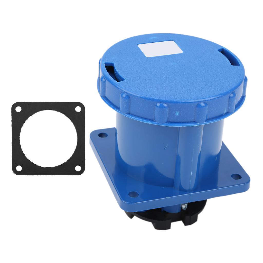 220250V 63A Industrial Connector 2P+E 3Pin Straight Plug IP67 Waterproof for Agriculture