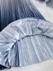 Women's Spring/Summer Elegant Pleated Skirt with Rhinestone Gradient Design