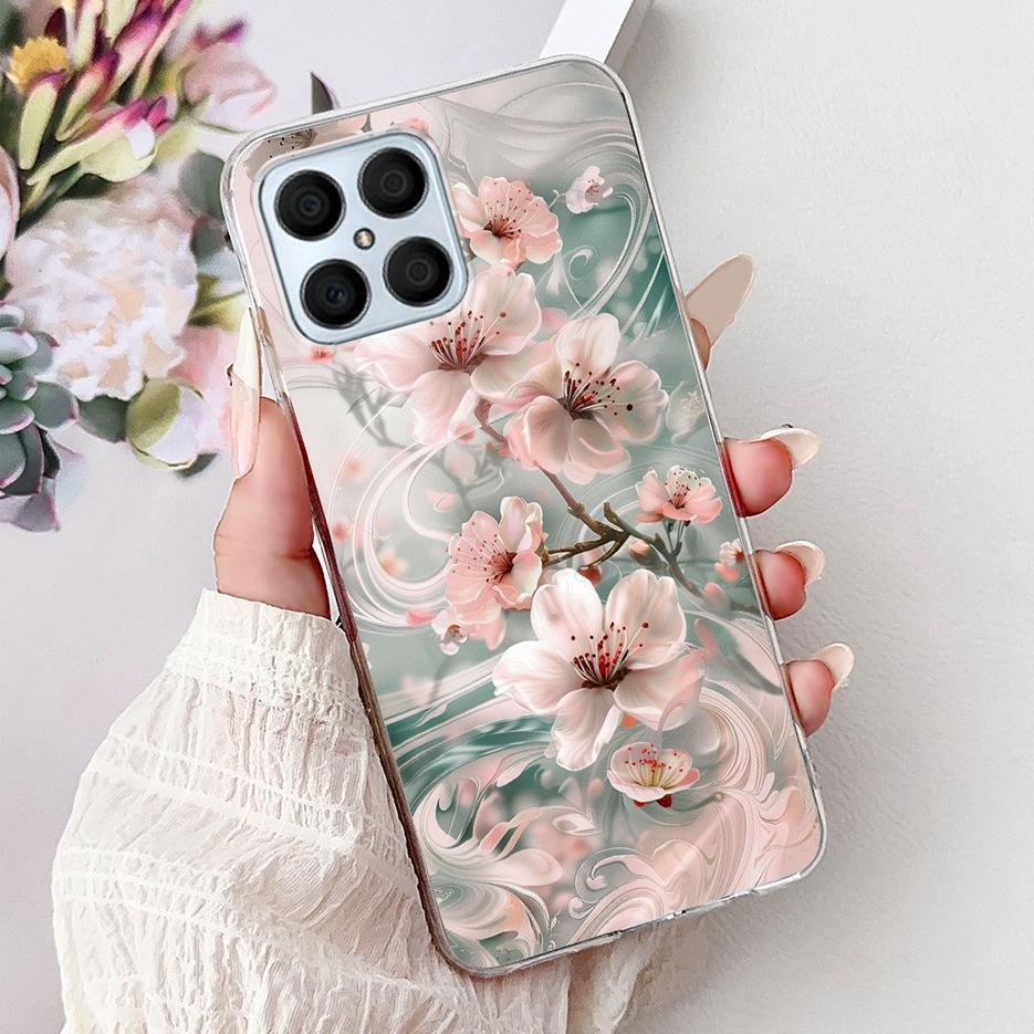 For Honor X8 4G Case Honor X8a X8b X8C Luxury Painted Cover Soft Silicone Case For Honor X8b X8a HonorX8C HonorX8 4G Fundas Bags