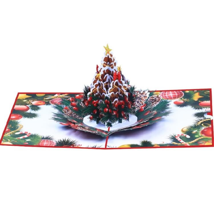 

Christmas Pinecones Postcard Greeting Card for Wedding Party Invitation Card with Envelope Festives Season Decorations 1