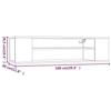 VidaXL Armoire TV suspendue Chêne fumé 100x30x26,5cm Bois d'ingénierie 826360