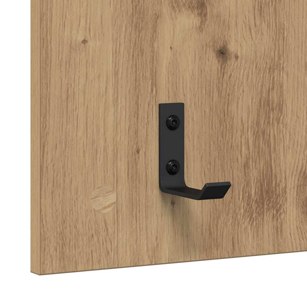Wall Mounted Nightstand Artisan Oak 40 x 10 x 90 cm