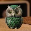 Ornement Chouette Créative Figurines d'Oiseaux Artisanat d'Art Statue Chouette de Bureau pour Maison de Poupée Mariage Armoire Chambre à Coucher Cadeau pour Amoureux des Chouettes