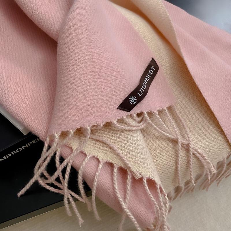 Double-sided Good Quality Solid Color Scarf Women's Winter Versatile Simple Long Shawl Earth Color Scarf