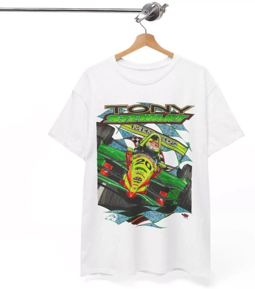 

Vintage Nascar Tony Stewart Indy Car T Shirt Racing gift for fan unisex full siz Unisex T-Shirt S