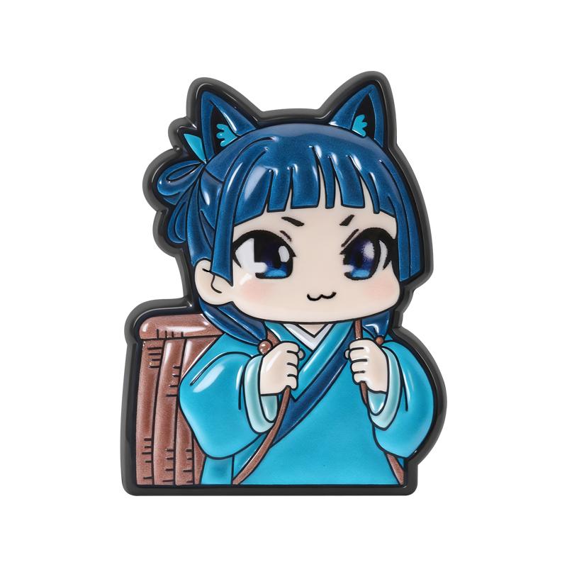 Cartoon Anime Character Enamel Pins Maomao Jinshi Apothecary Japanese Novel Brooches Lapel Badge Jewelry Gift for Friends