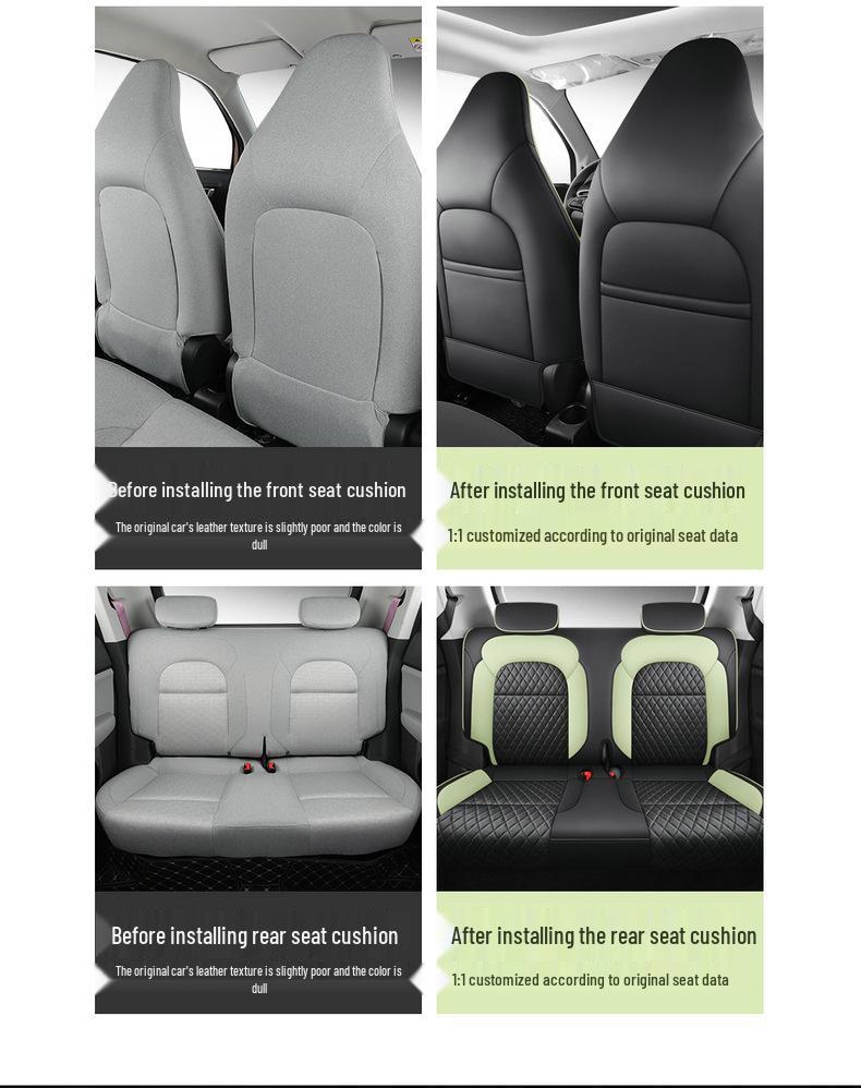 Leapmotor T03 Cartoon Seat Covers - Full Coverage, 22 Models, All-Season Universal Fit.