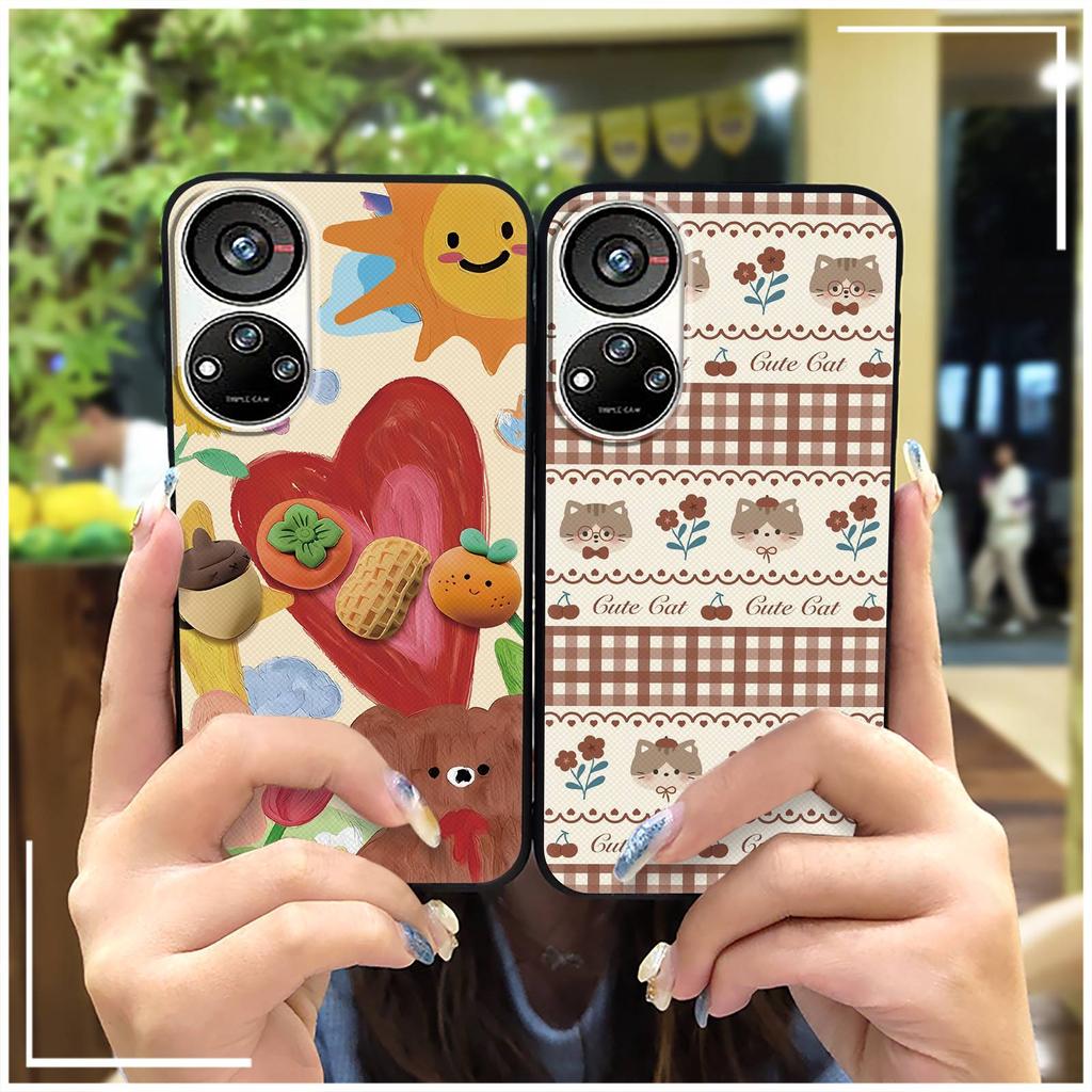 Fashion Design Graffiti Phone Case For ZTE Blade V40S/Axon40 SE Anti-dust Cartoon Protective Back Cover TPU Waterproof