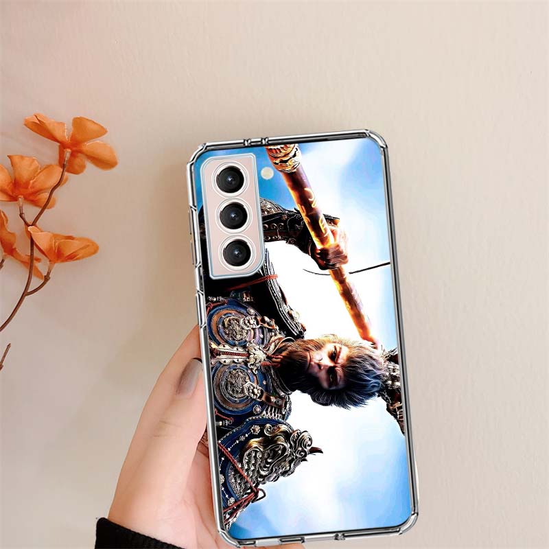 Black Myth Wu Kong Clear Phone Cases for Samsung S26 Ultra Galaxy S25 Edge S24 S23 FE S21 Plus S20 S22 S10 Cover Patterned Compa