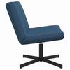 Swivel Chair Blue 63 X 75 X 76 Cm Fabric