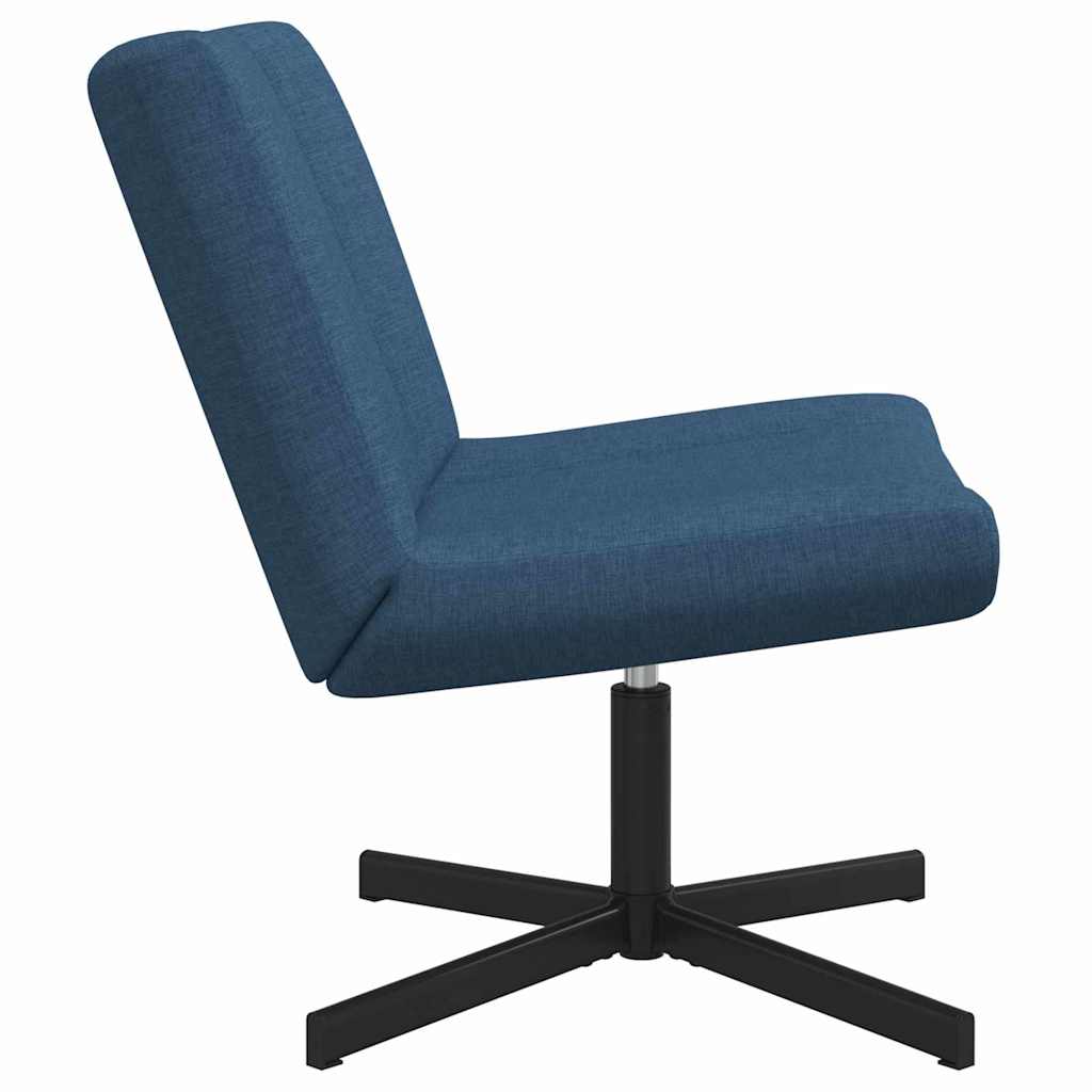 Swivel Chair Blue 63 X 75 X 76 Cm Fabric