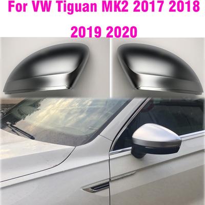 Rearview Side Wing Mirror Caps Cover For VW Tiguan Allspace L MK2 2017 2018 Replacement Matt Chrome