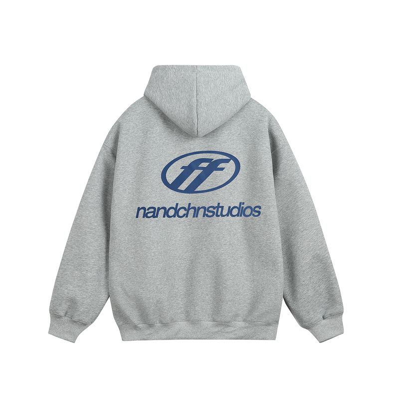 Men's American Retro Street Vintage Heavyweight Hooded Sweatshirt Men's Autumn National Trend Letter Print Versatile Jacket