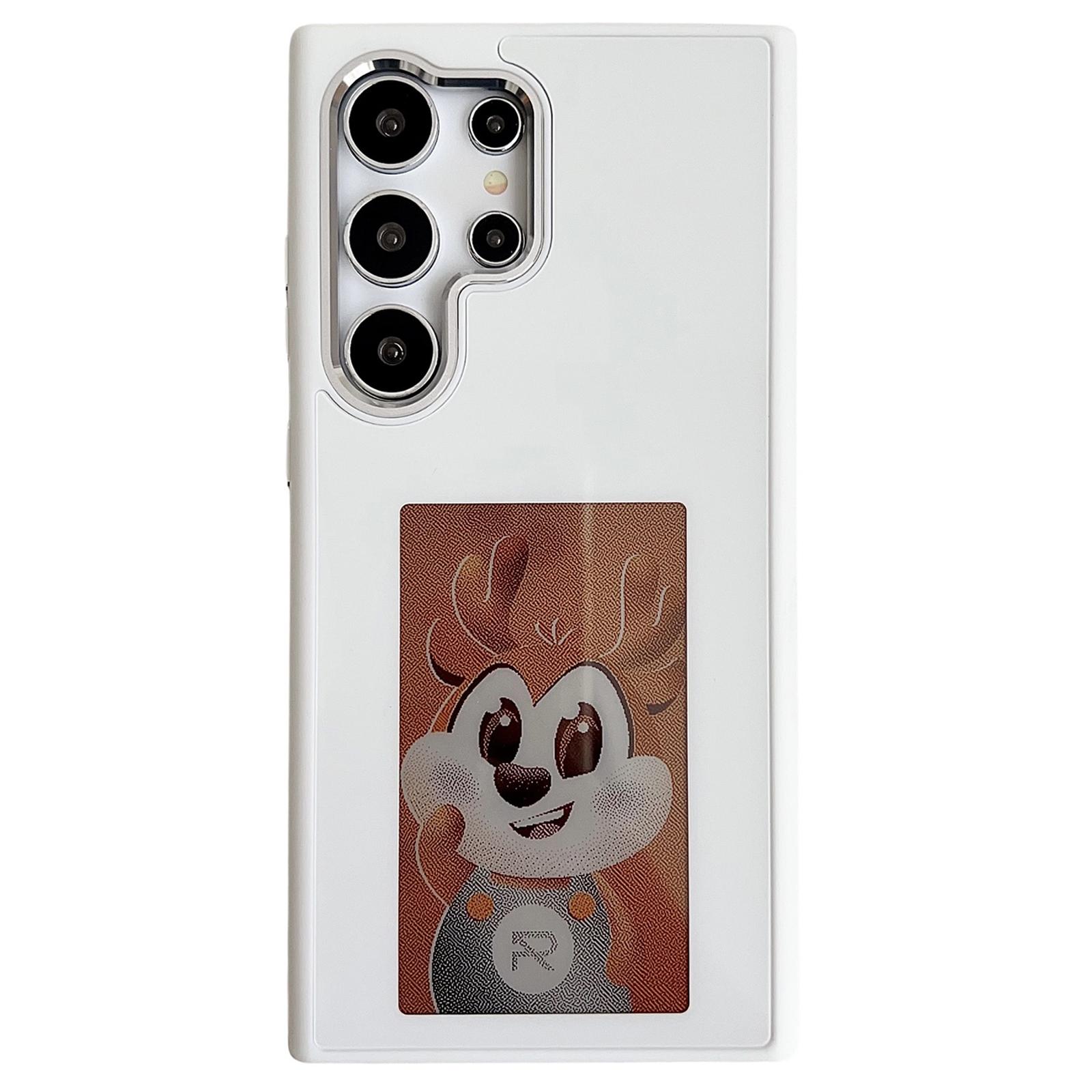 

Чехол для телефона Samsung Galaxy S24 Ultra E Ink, 4-цветный дисплей, NFC, чехол для телефона «сделай сам», с узором White