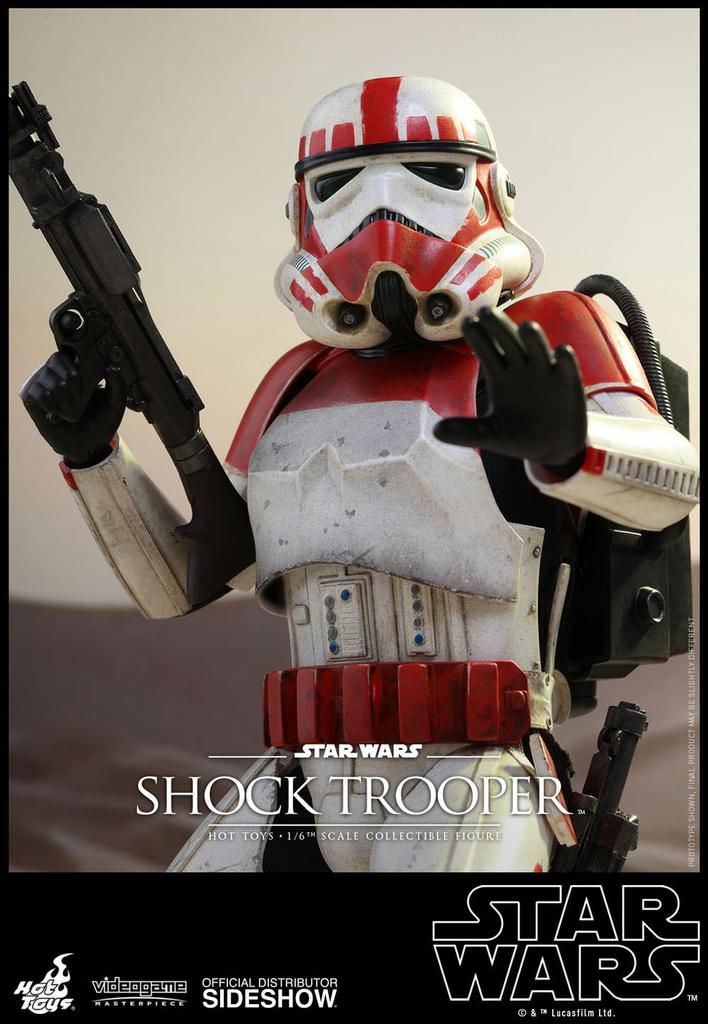 Videohra Mistrovské dílo Star Wars Battlefront Shock Trooper Scale Plastová malovaná pohyblivá figurka 1/6