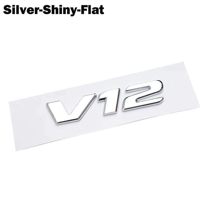 OTOKIT 3D ABS Chrome Letters Car Fender Badge Sticker V12 Emblem Logo For Mercedes Maybach S600 W222 S500 W140 CL600 M275 CLS63 hgg0