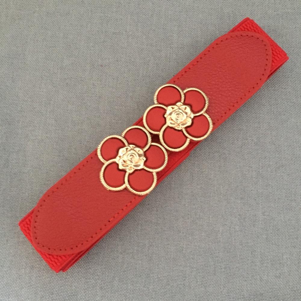 Accesorii pentru talie cu talie lată Curele cu flori în talie elastică Curele elastice Curele cu flori cu talie lată