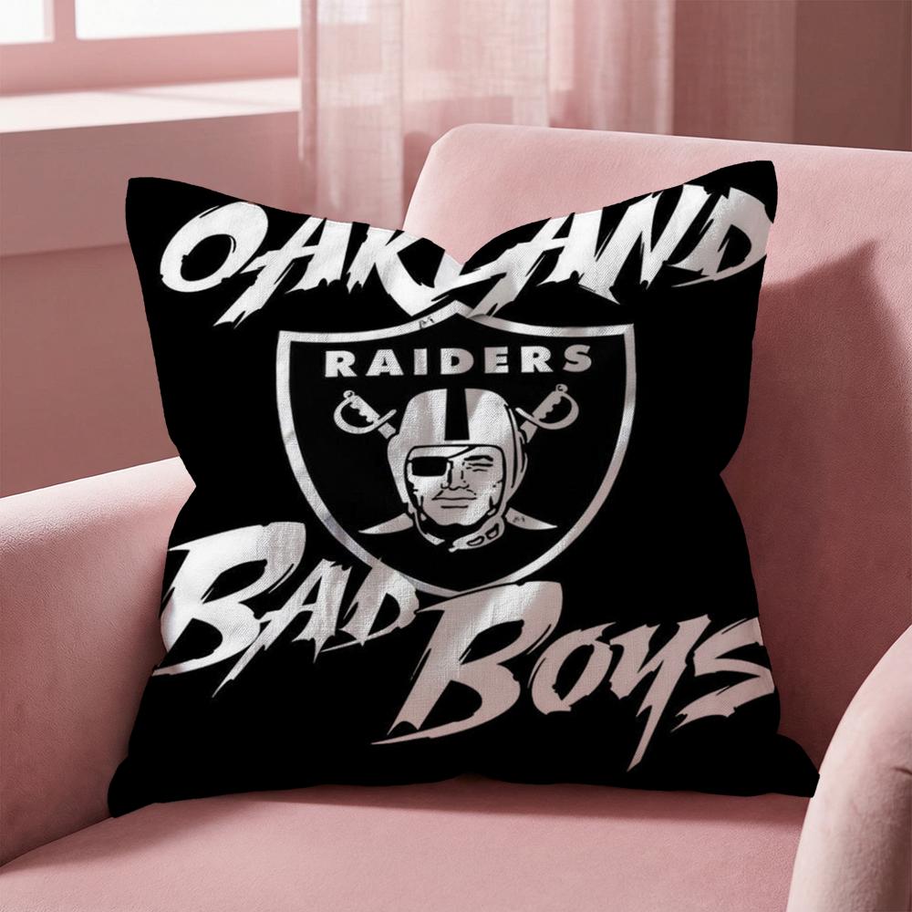 Oaklands RRaiders Logo Cushion Cover MultiScene Pillow Cover for Home Car Reversible Soft Durable for Daily Use