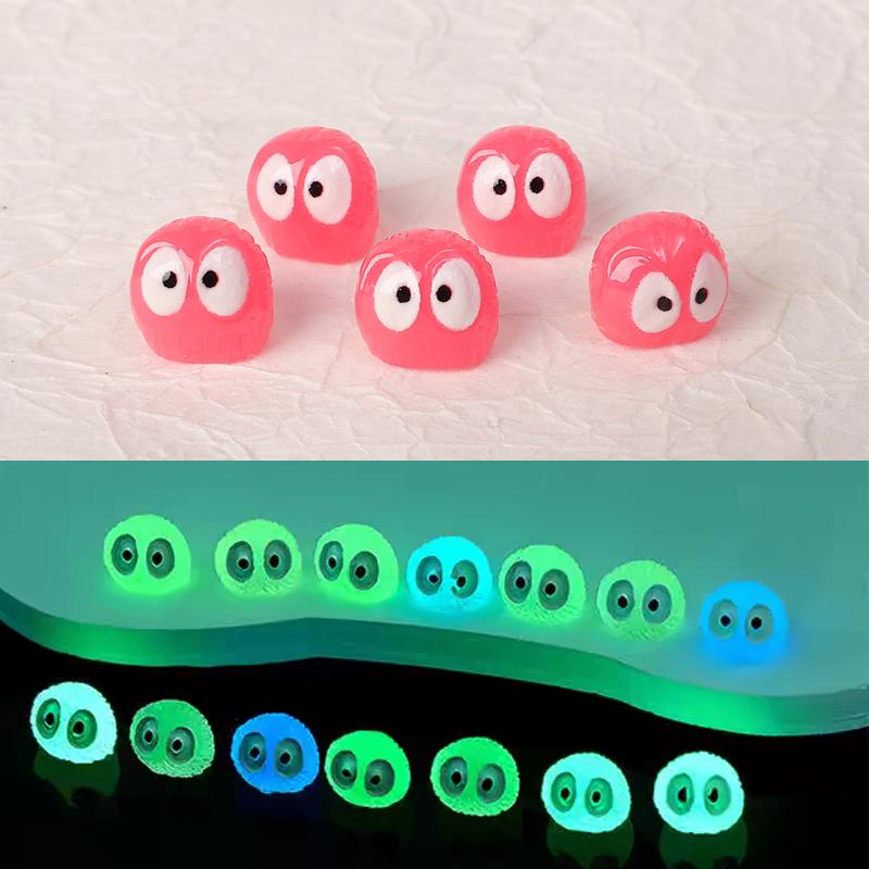 200/5x Luminous Cute Soot Sprite Car Dashboard Decorations Colorful Home Decor Glowing Elf Fairy Garden DIY Ornament Accessories