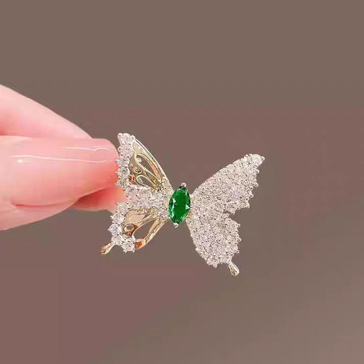 Korean Elegant Light Luxury Brooch - High-End Anti-Exposure Pin for Women's Clothing Accessories