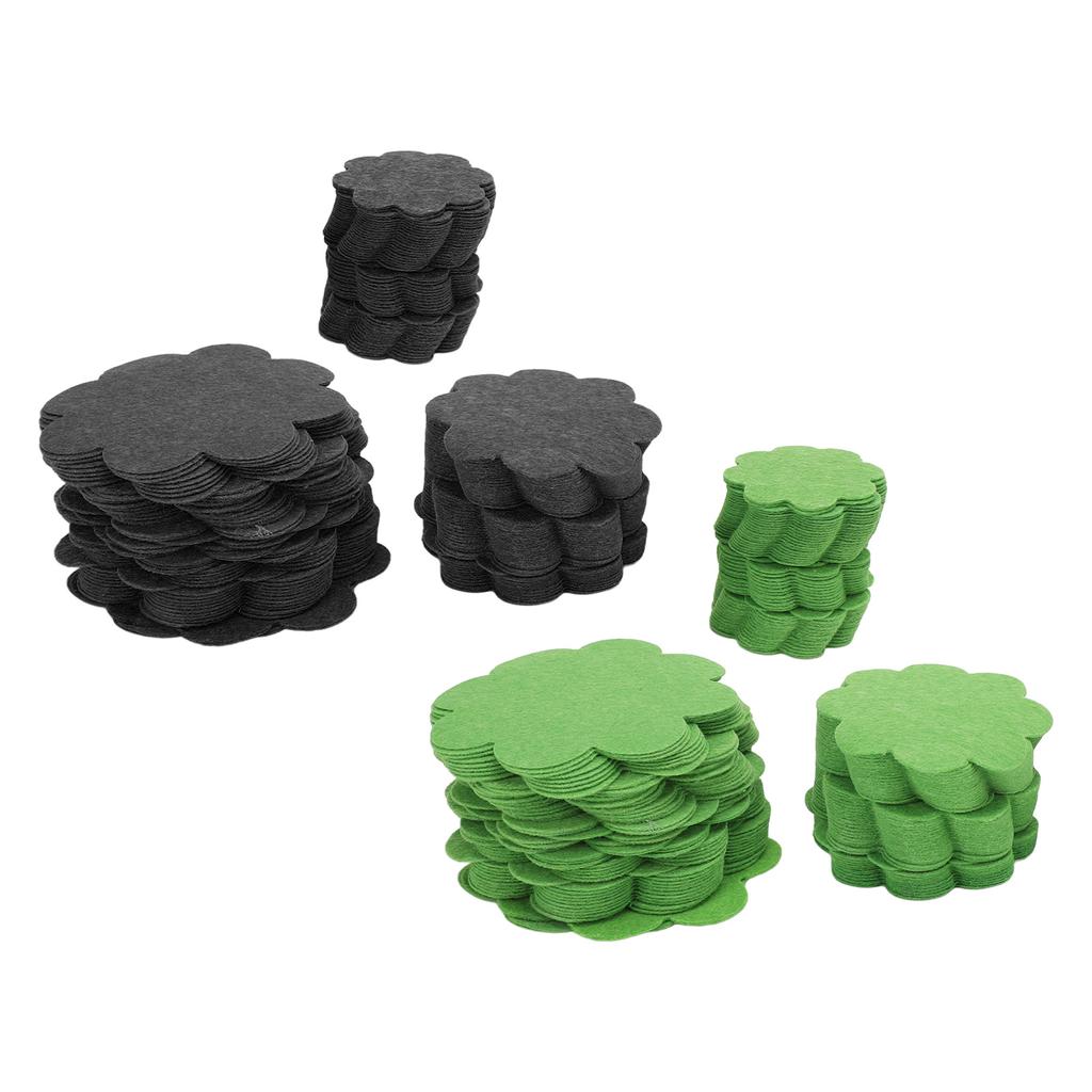 150PCS Plant Pot Hole Pads Flower Shape Bonsai Pot Bottom Drainage Gasket Breathable Water Permeable