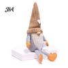Neutral Christmas Gifts for Friends Gnome Plush Decoration with Long Legs, Faceless Handmade Fabric Nordic Style Ornaments Doll Figurines, Sitting Elf