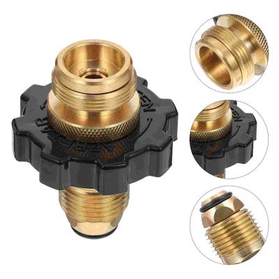 Gaz Tankı Adaptörü Dönüştürücü Açık Hava Malzemeleri Kamp Ocak Başlığı Propan Pirinç Fırın Aleti İçin Yeniden Dolum