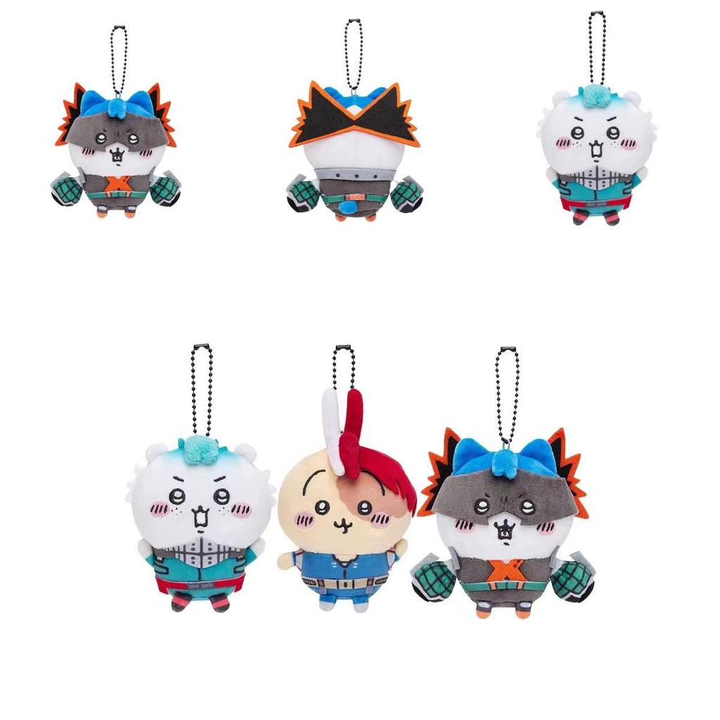Ultra-soft Short Plush 10cm Keychain Featuring Adorable Characters From Hero Academy