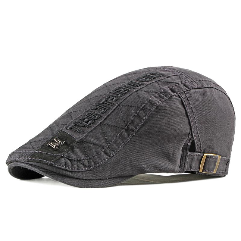 Men Flat Cap Newsboy Hat Beret Cabbie Ivy Cap Patchwork Adjustable Gatsby Newsboy Hat