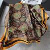 New Women Silk Printed Design Scarf For Women Fashion Neck Tie Hand Bag Foulard Wrist Kerchief Shawl Wraps Hajib Silk Scarves