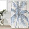 Summer Wood Palm Tree Shower Curtains Waterproof Bath Curtains Home Decor Modern Luxury Bathroom Curtain