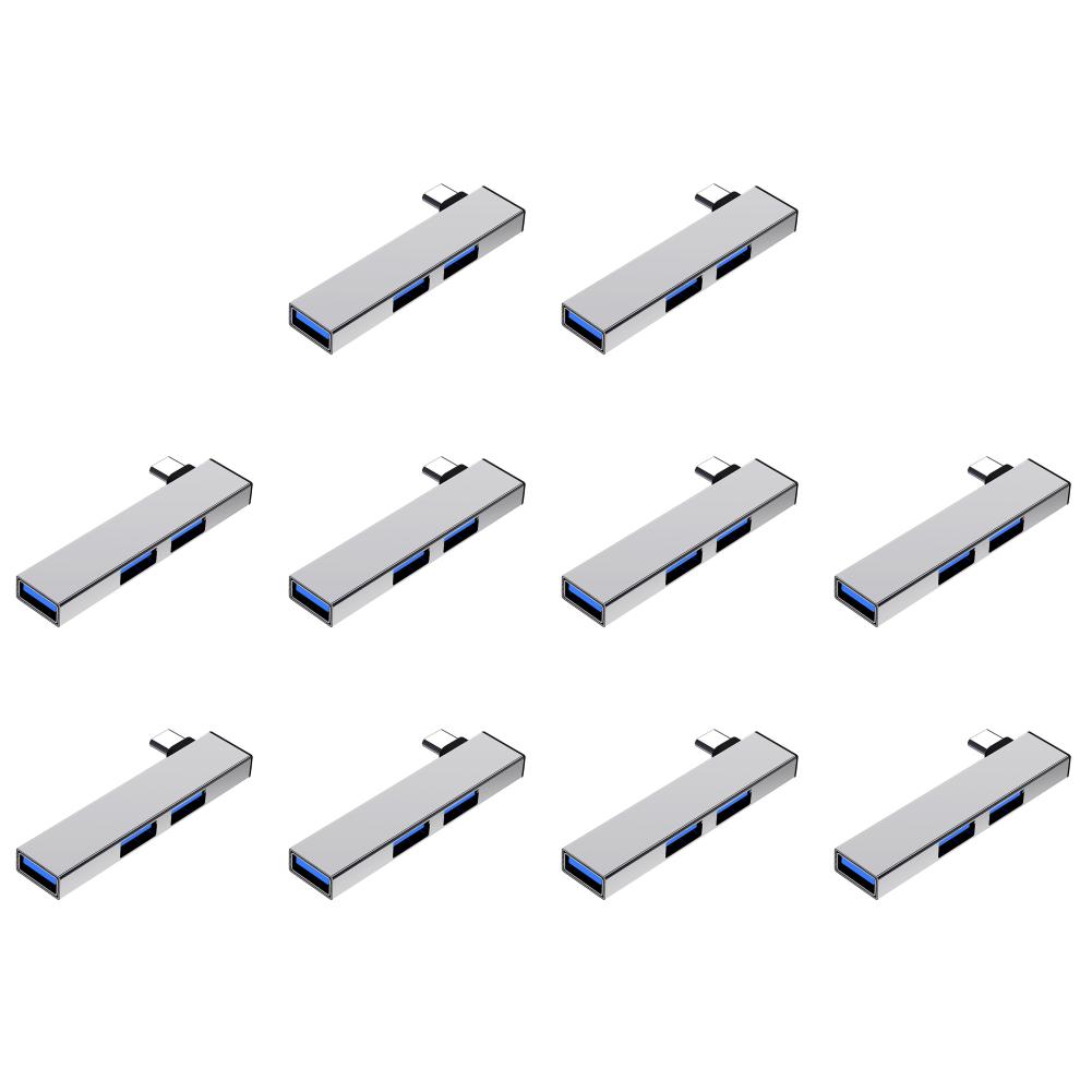 

3 в 1 USB HUB Type C HUB OTG док-станция расширения для ПК ноутбука(Серебряный TypeC на 3USB)