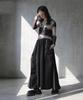 Antiqua Flare Skirt for Women Long Skirt with Elastic Onesize Black [antiqua] - Zipper, Gathered, Asymmetrical, Waist, A-line, ANS-00125, 05,