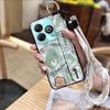 Waterproof Wristband Phone Case For ZTE Blade A75 4G/Z2359 Anti-dust Kickstand Durable Dirt-resistant Phone Holder Cute