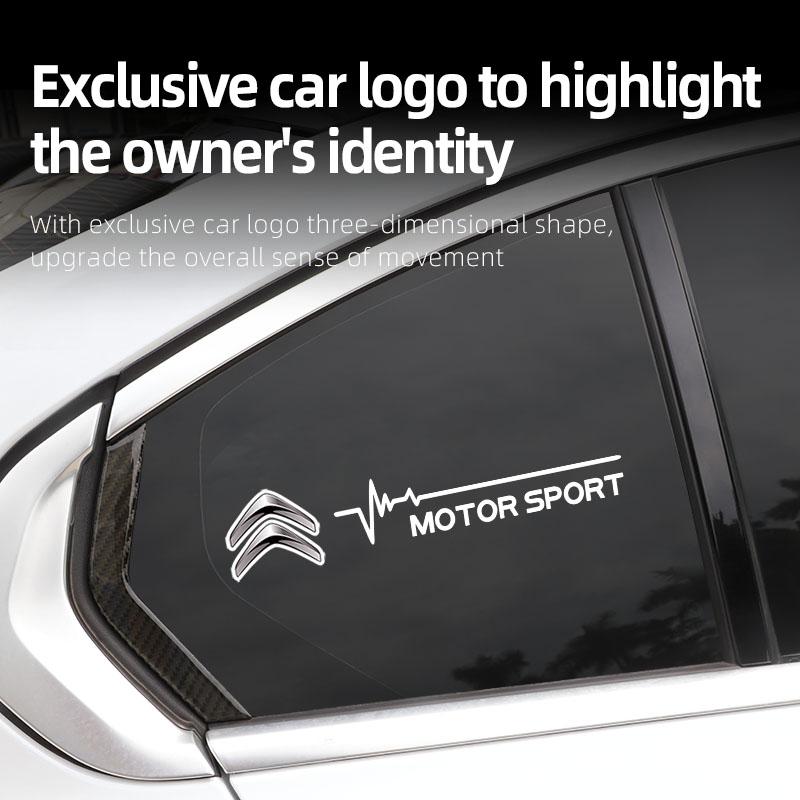 2 szt. Naklejka na szybę samochodową Naklejki dekoracyjne na szyby samochodowe Do Citroen C8 DS3 C6 C3 Vts C4 Saxo C4L C5 C2 Xsara C3-XR Picasso SEGA