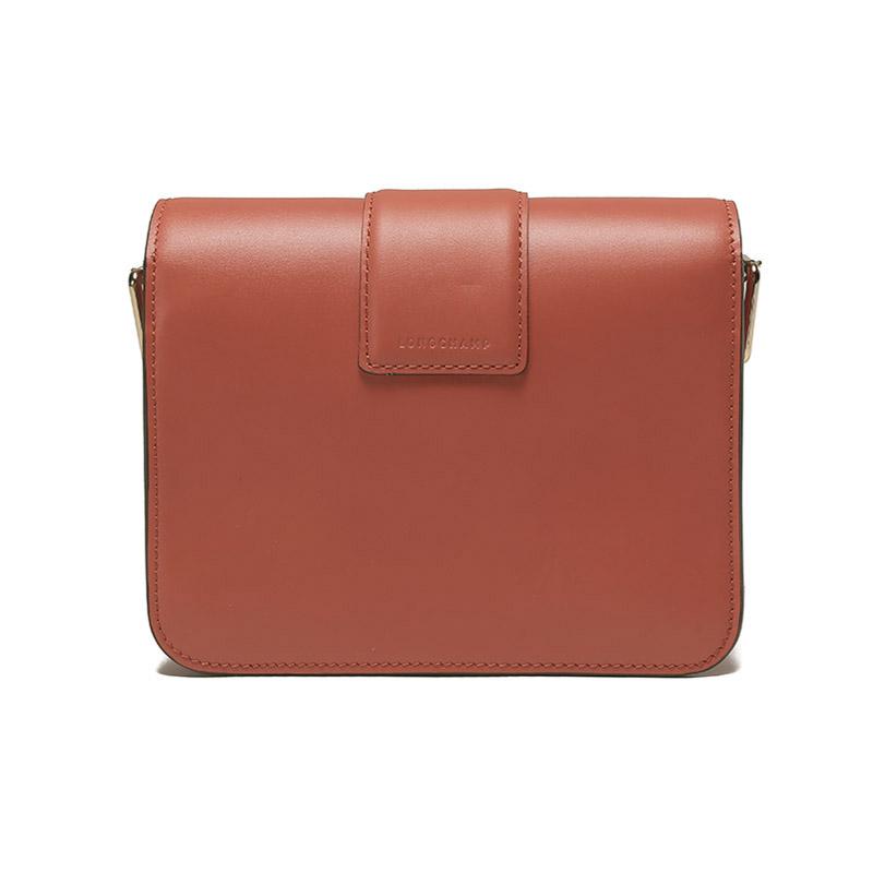 Longchamp Box-Trot 18 Unifarbene Magnetverschluss-Klappe Verstellbarer Schultergurt Kleine quadratische Kalbsleder Umhängetasche Damen Taschen 10174HAU017