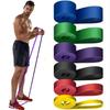 TPE Resistance Bands Set Glute Training Back Stretching Yoga Pull-ups Heavy Duty Fitness With Door Anchor Handles