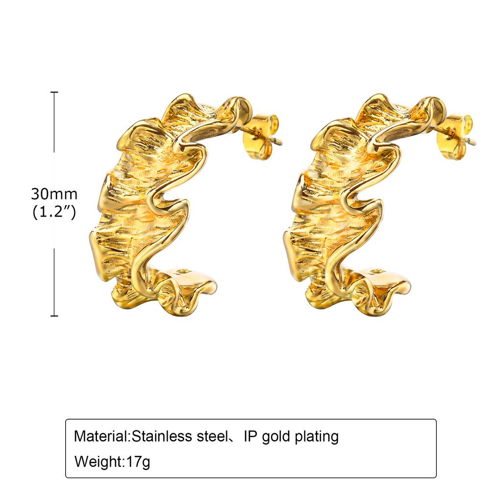 Dainty Gold Color Stud Earrings for Women, Anti Allergy Stainless Steel Ear Gifts To Mom Wife Friend, Birthday Party Ear Jewelry