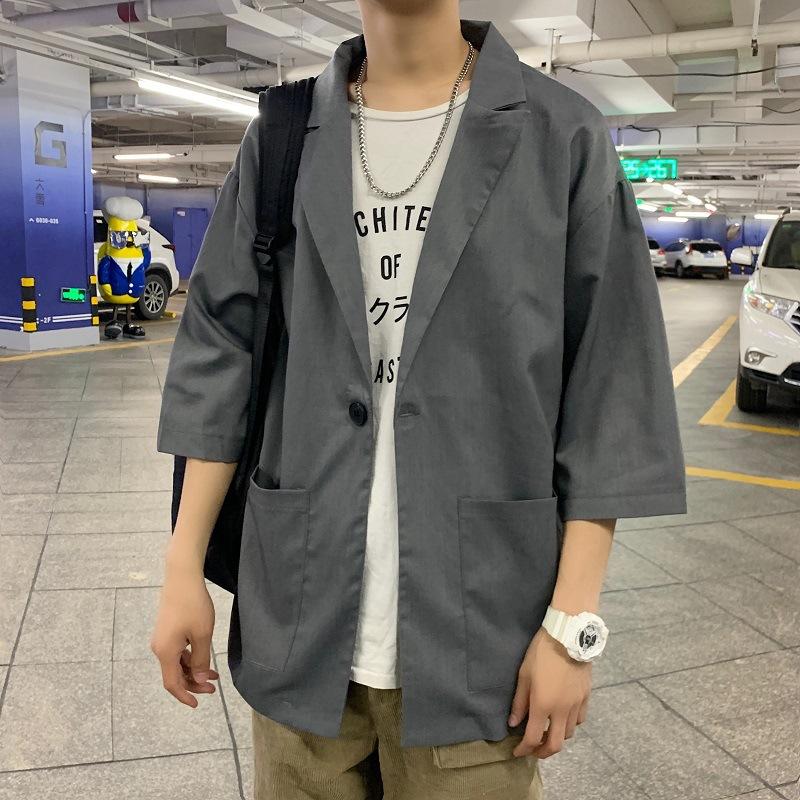 

Весна и осень Ins Ретро Мужская карманная куртка-свитер Мужская брендовая повседневная свободная верхняя куртка Tide