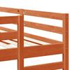 Triple Deck Bunk Bed Frame Wax Brown 160 x 200 cm