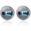 2 Pairs Men's Cufflinks Tree of Life Blue White Wedding Cufflinks Button French Cufflinks