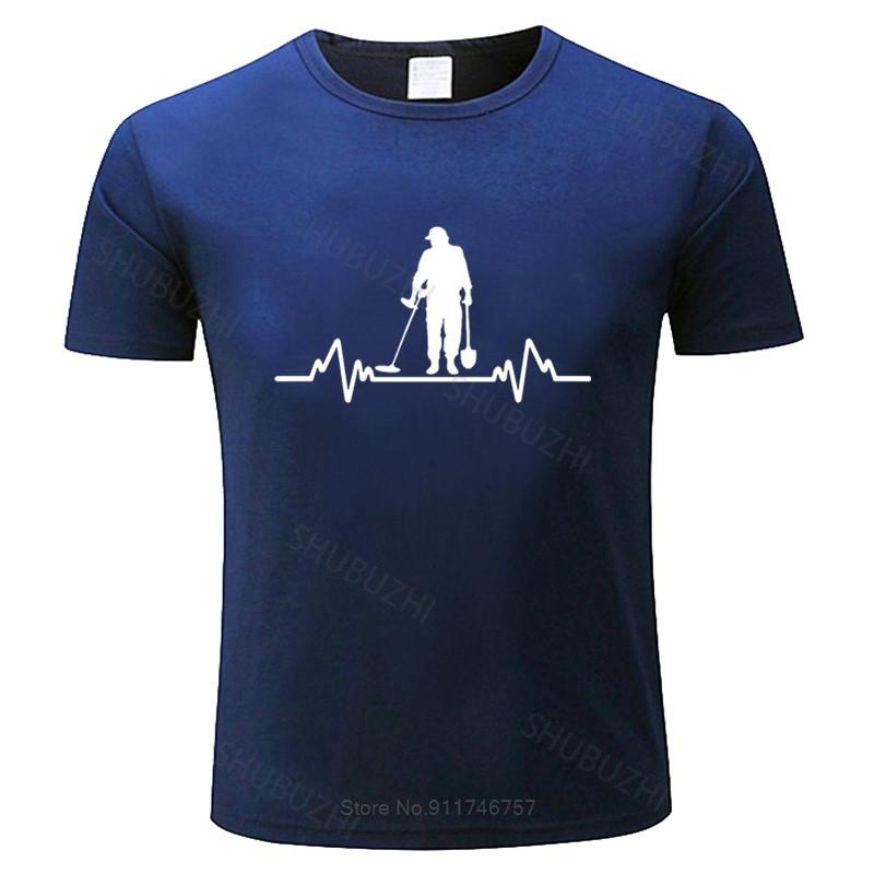 

Metal Detector Heartbeat Detectorist T-Shirt cotton tshirt summer fashion t-shirt men cotton tops euro size boys gifts 4XL