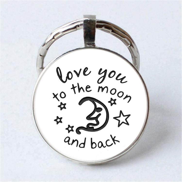 Keychain Accessories Pendant Floral Thanksgiving Text Good Friends Retro Personalized Keychain Gift Pendant