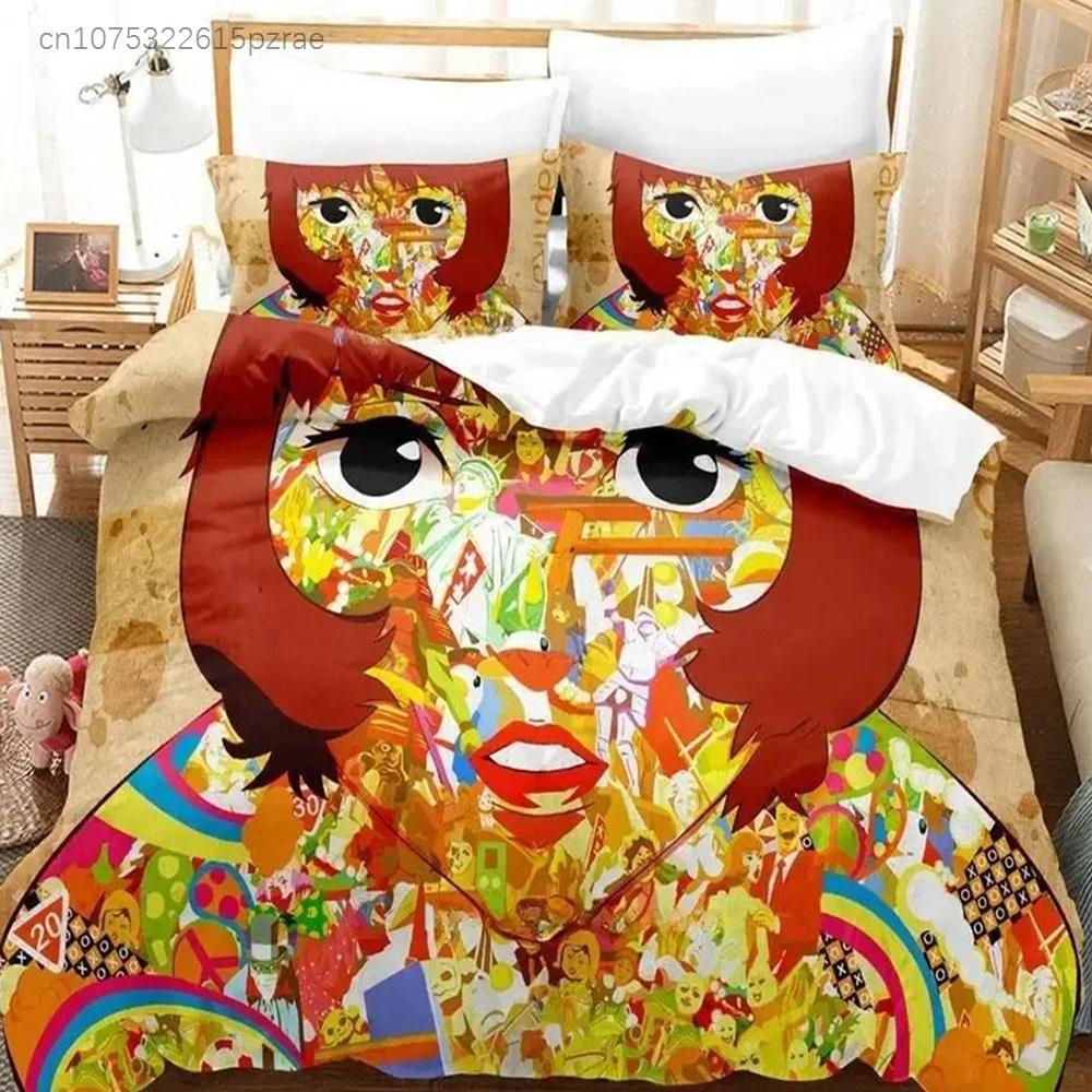 Anime Paprika Bedding Set Printed Bed Set With Pillowcase Bed Duvet Cover Soft Queen King Size Bedclothes Home