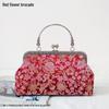 Short Style Handbag Material Kit - Handmade, Multiple Styles, Square Clasp Bag, Includes 20 Needles