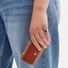 Coach Trifold Wallet 11 Logo Classic Monogram Flap Snap Coated Canvas And Calfskin Women Wallet Brown Khaki CM438-B4NQ4