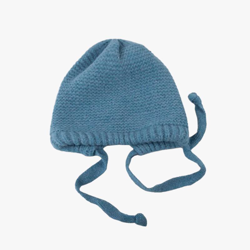 Korean Style Fashion Bag Head Hat for Women In Winter New Style Tied Warm Knitted Hat High End Cold Proof Versatile Ear Protection Hat Trendy