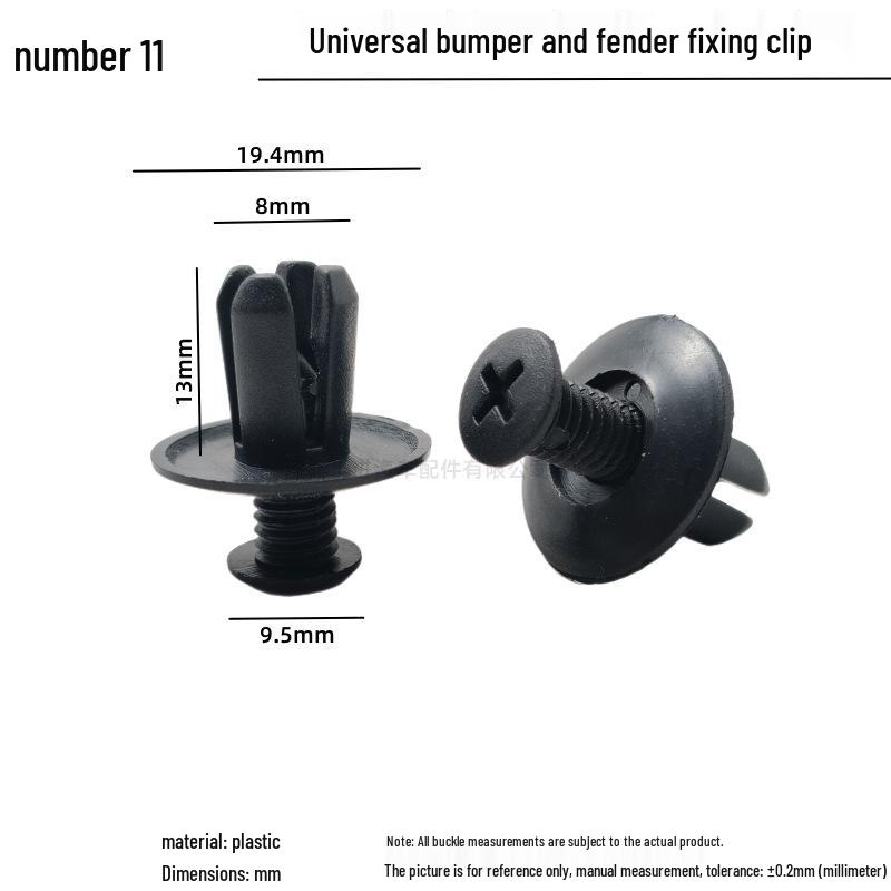 

Car Bumper Radiator Cover Expansion Screw Guard Panel Fixing Buckle