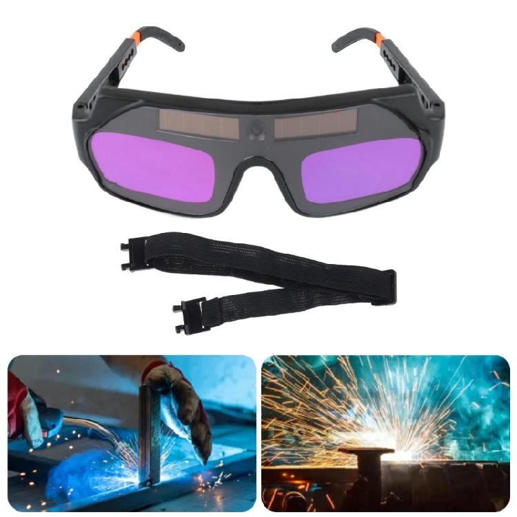 Adjustable Solar Auto Darken Welding Glasses with Comfortable Straps for Eye Protective Auto Darken Welding Goggles