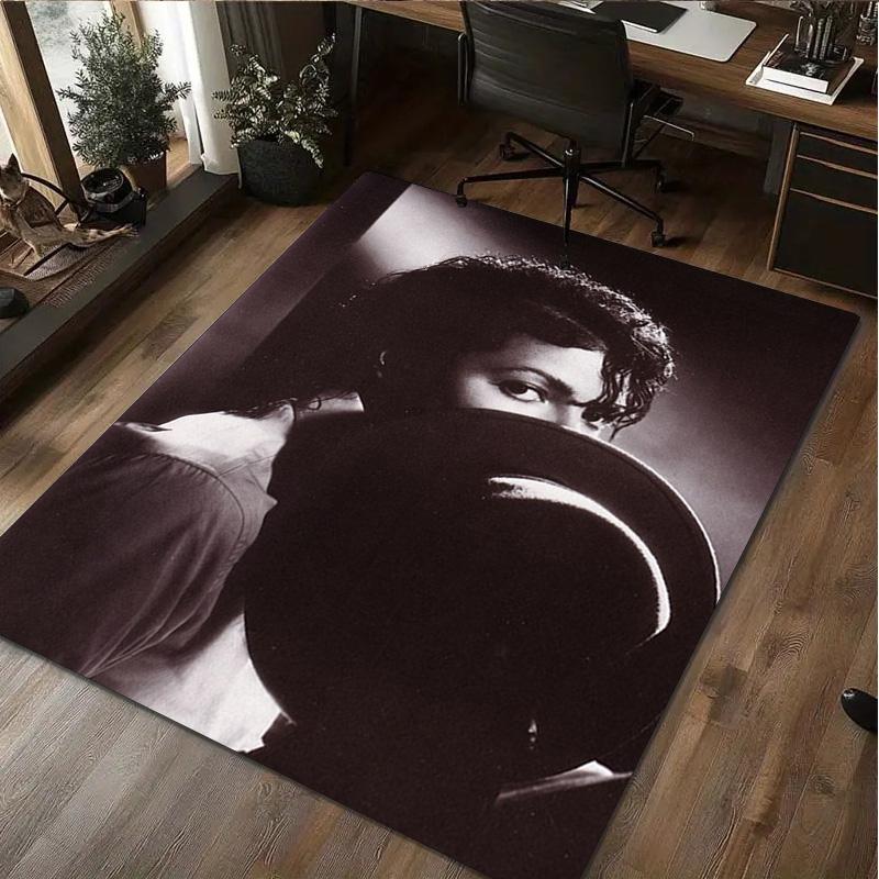 Michael Jackson Druck Teppich - Heimdekoration Teppich Für Wohnzimmer Schlafzimmer Bodenbelag Computerstuhl Bereichsteppich